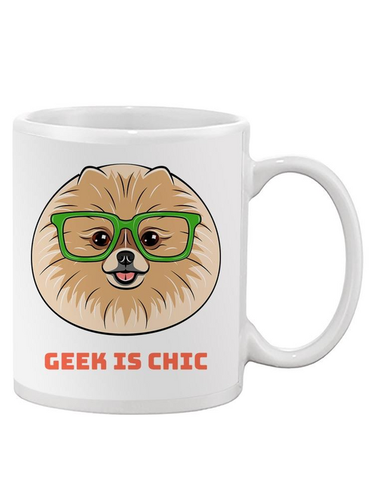 Spitz Dog With Glasses. Mug Unisex's -Image by Shutterstock