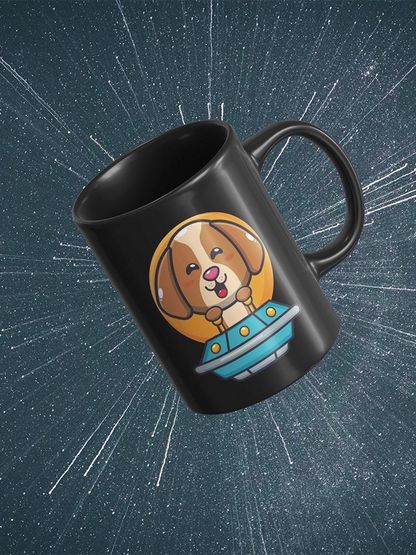 Cute Dog Ufo Mug Mug -Image by Shutterstock
