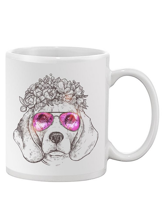 Beagle Dog Wth Glasses Mug Unisex's -Image by Shutterstock