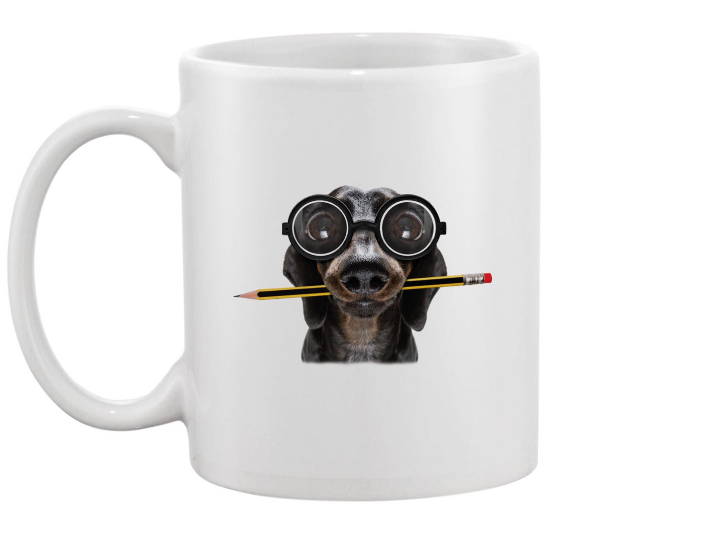 Businessman Sausage Dog Mug -Image by Shutterstock