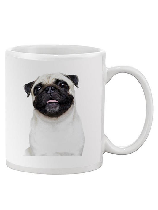 Smiling Pug Dog Mug - Image by Shutterstock