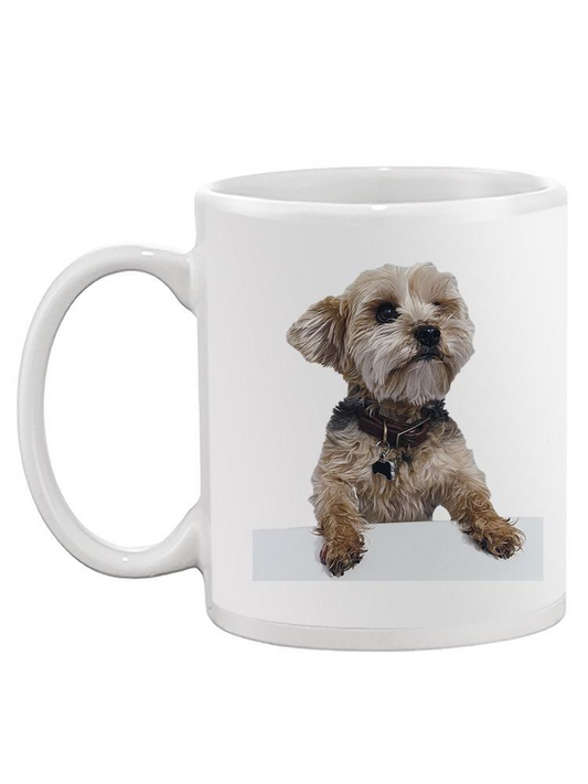 Yorkie Dog Leaning Mug -SPIdeals Designs