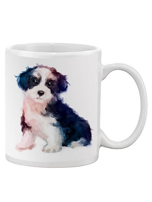 Sitting Watercolor Dog Mug Unisex's -Image by Shutterstock