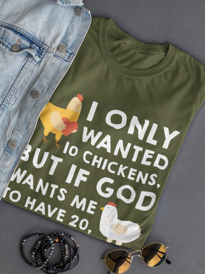 Chicken Lover Quote T-shirt -SmartPrintsInk Designs