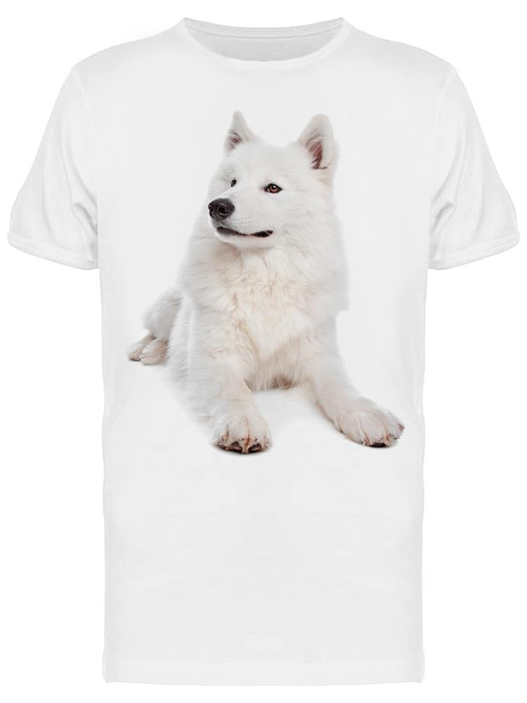 Samoyed Dog, Laid Down Tee Men's -Image by Shutterstock