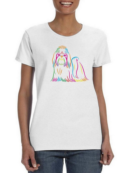 Colorful Dog Portrait T-shirt -SPIdeals Designs