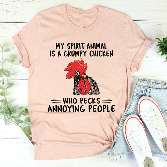My Spirit Animal Is A Grumpy Chicken T-Shirt