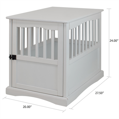 Pet Crate End Table-White