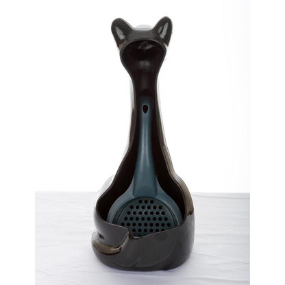 Scoopy Cat Litter Scoop and Holder - Black