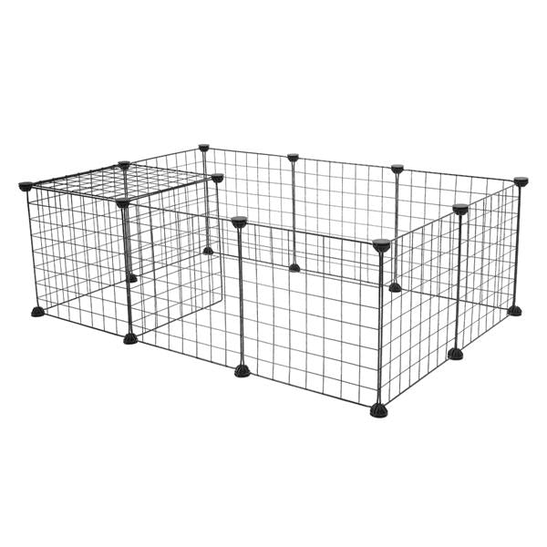 Small Animal Cage Indoor Portable Metal Wire Yard Fence for Small Animals,Rabbits,Kennel Crate Fence Tent Pet Playpen