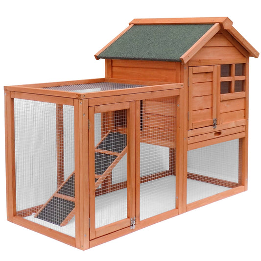 Two Colors  Chicken Coop Natural Wood House Pet Supplies Small Animals House Rabbit Hutch