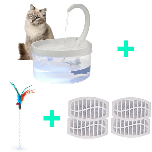 Pet Water Fountain 2L With LED Light Bird