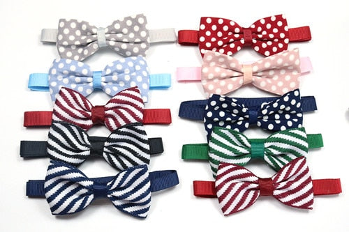 50/100pcs Dog Bowtie Small Dog Bowtie Bulk Dog Accessories Dog Fashion Bow Tie Pet Supplies Pet Bow Tie Collars for Small Dogs