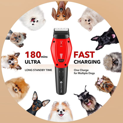 DOGCARE Dog Hair Clipper Professional Hair Cutting Machine Pet Hair Trimmer 7000RPM High Power Grooming Haircut Machine for Dogs