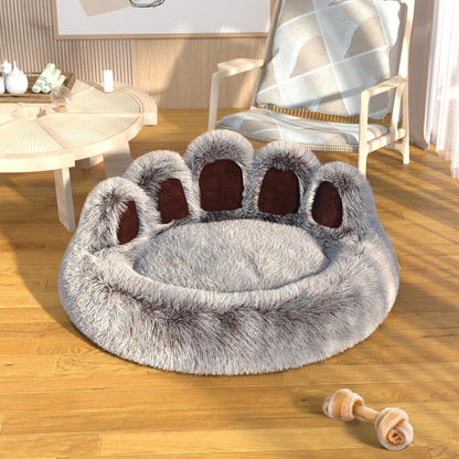 VIP Warm Fluffy Dog Bed PET House Sofa Washable Long Plush Outdoor Large Pet Cat Dog Bed Mat Portable Cat Supplies Donut Bed