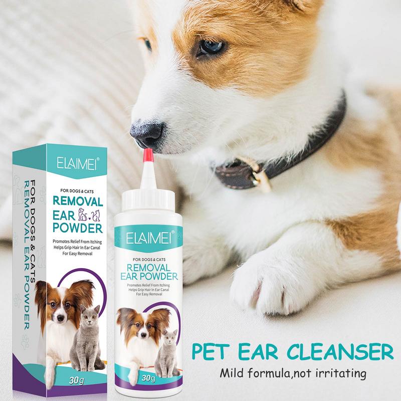 Dog Ear Wipes Ear Cleaner For Dogs To Stop Ear Itching Ear Powder For Dogs Cats Ear For Cleaning Inflammation Grooming Odors