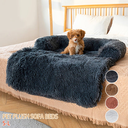 Dog Bed Mat Cover for Sofa Fluffy Dog Beds Cushion Dog&#39;s Bed Seat Car Pet Blanket Anti-stress for Dogs Cats Kennel Accessories