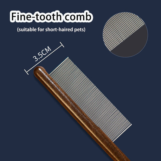 Pet Flea Comb Cat Dog Comb for Fleas Ticks Removal Tools Stainless Steel Grooming Brush For matted Long Short Hair Pets Products