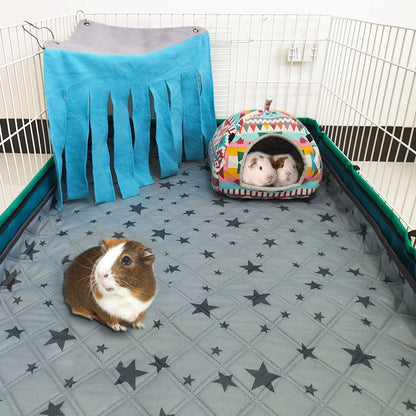 Guinea Pig Cage Liner, Washable Reusable Fleece Bedding