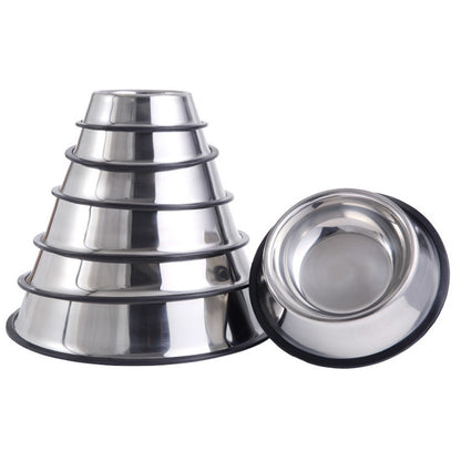 6 Size Dog Bowls Stainless Steel Double Pet Bowl for Dog Cats Food Water