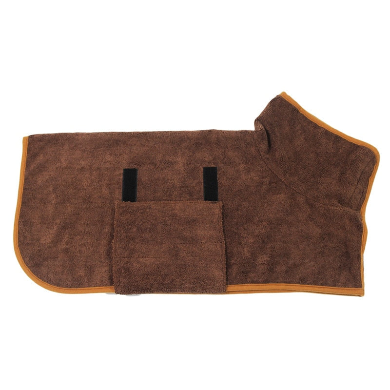 Super Quick Drying Absorption Soft Bath Microfiber Comfortable Coat Dog Pet Towel Bathrobe