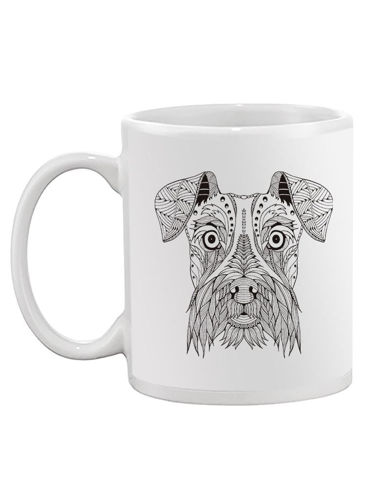 Schnauzer Dog In Zentangle Style Mug - Image by Shutterstock