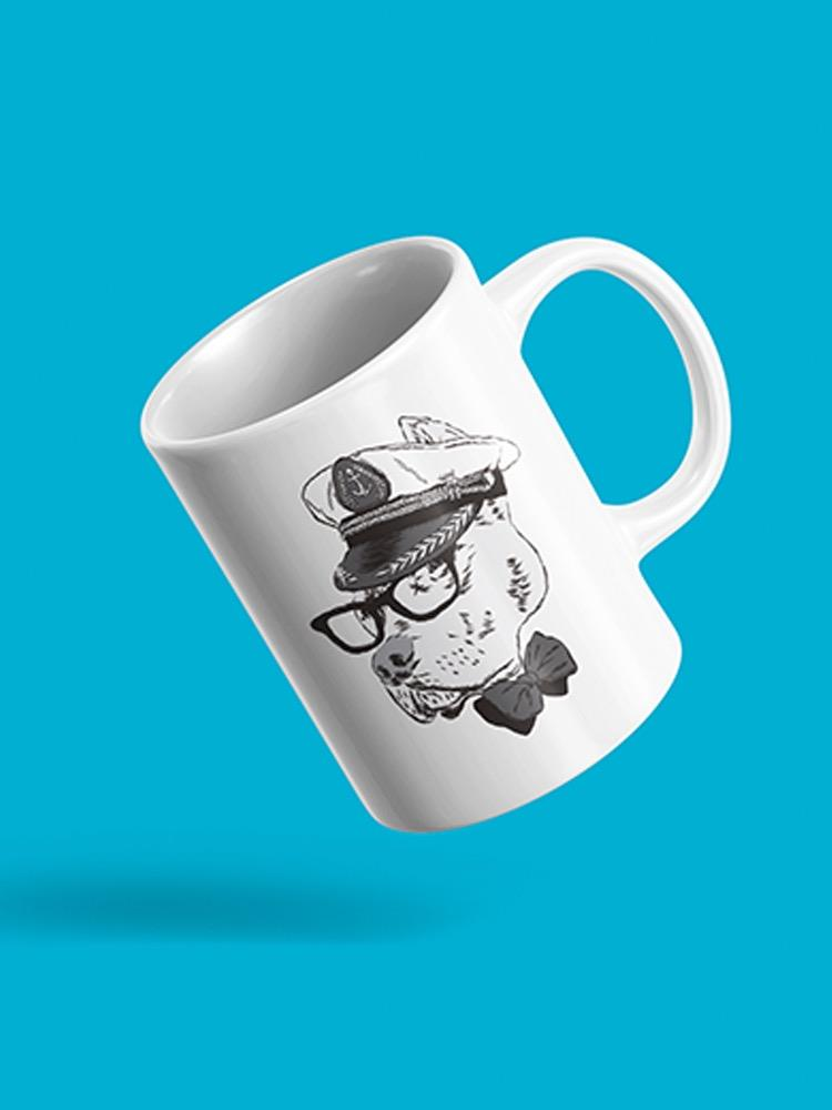 Funny Dog Captain's Cap. Mug Unisex's -Image by Shutterstock