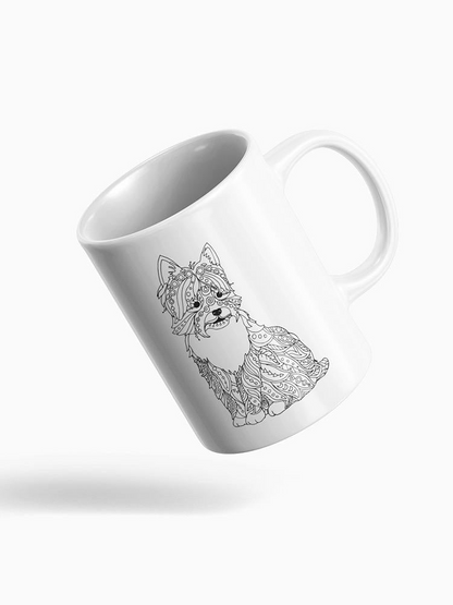 Terrier Dog In Zentangle Style Mug - Image by Shutterstock