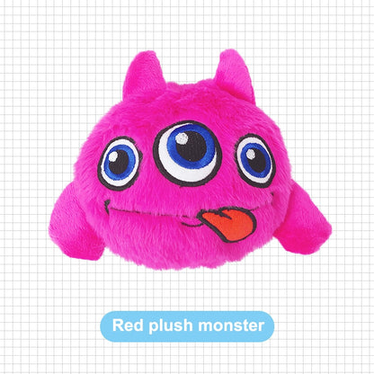 Interactive Dog Toys Bouncing Giggle Shaking Ball Dog Plush Toy Electronic Vibrating Automatic Moving Sounds Monster Puppy Toys