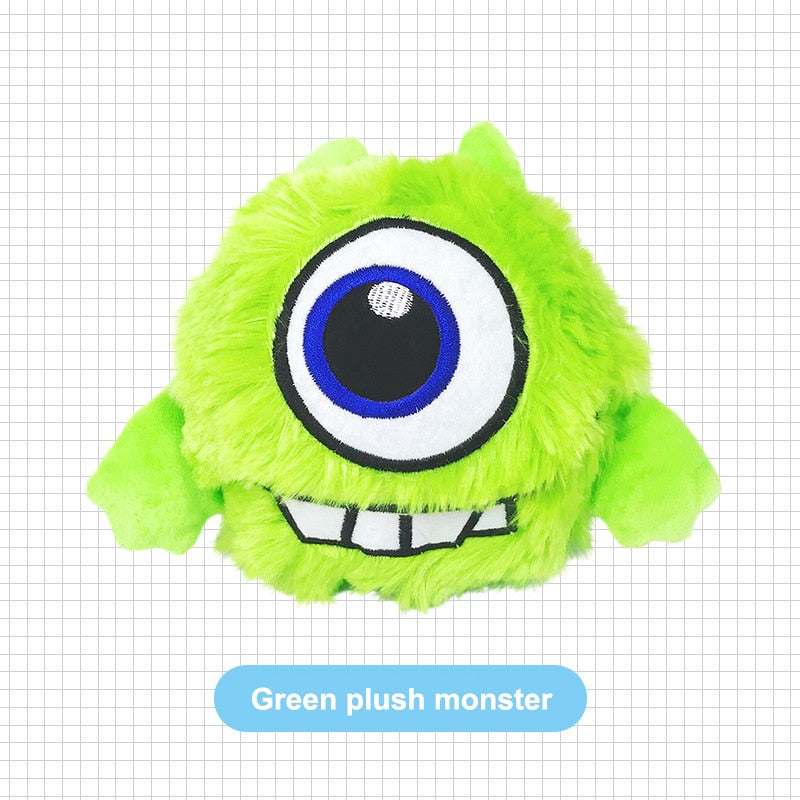 Interactive Dog Toys Bouncing Giggle Shaking Ball Dog Plush Toy Electronic Vibrating Automatic Moving Sounds Monster Puppy Toys