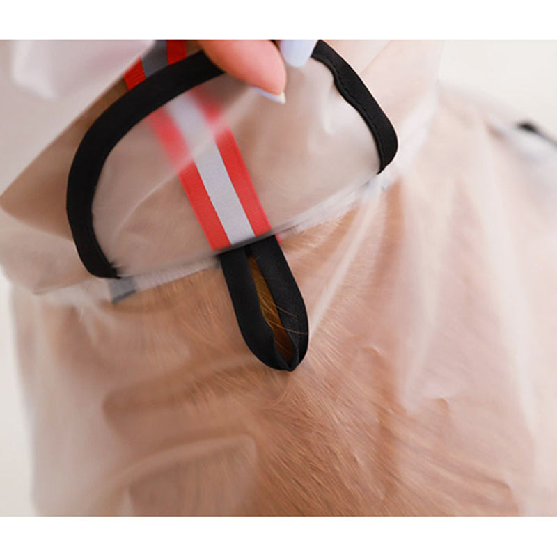 XS-7L Dog Raincoats Polyester Waterproof Detachable Rain Coat