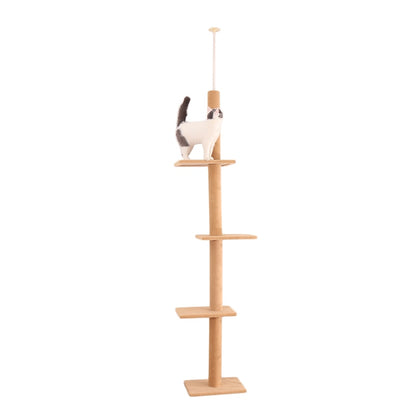 Modern Cat Trees Floor to Ceiling Stable Scratcher Multi-Level