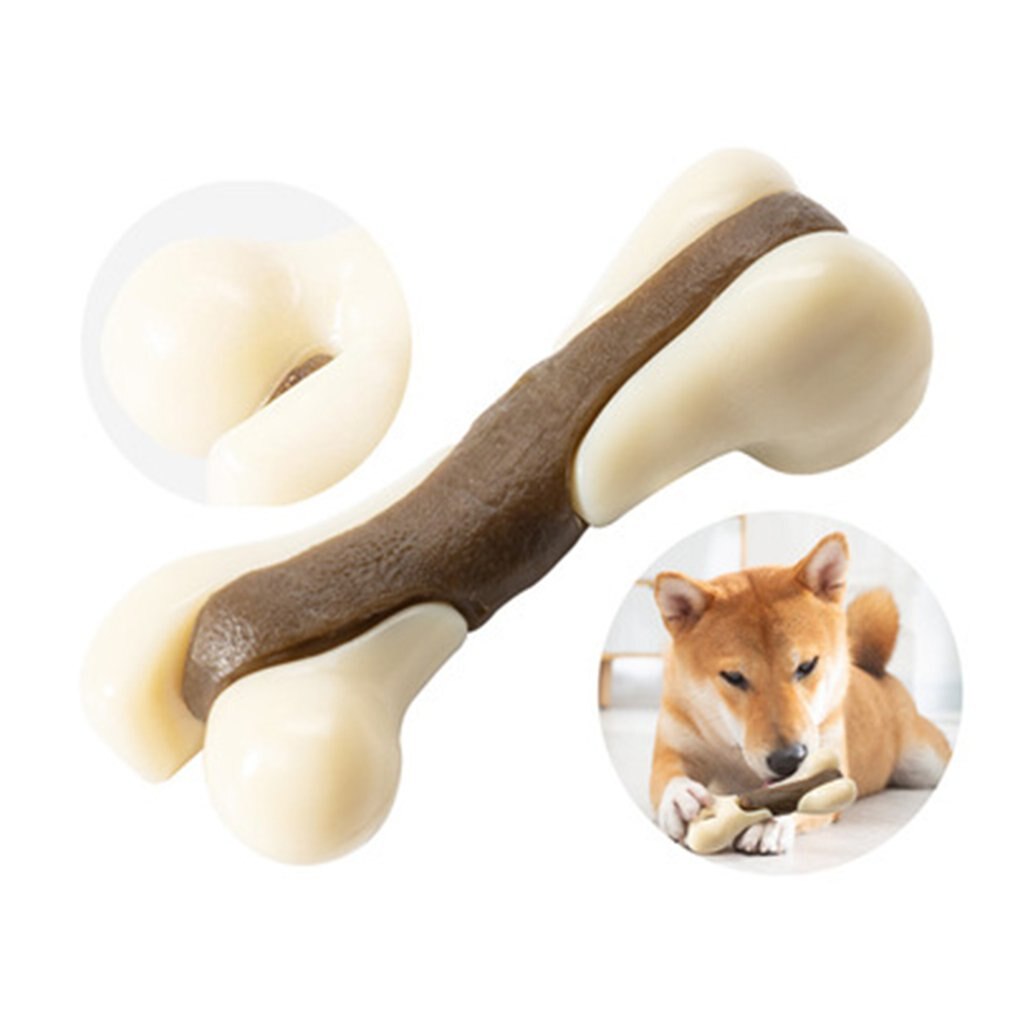 Indestructible Dog Chew Toys For Aggressive Chewers Real Beef Flavor Durable Dog Teething Chew Toys Bones For Dog Hot Sale