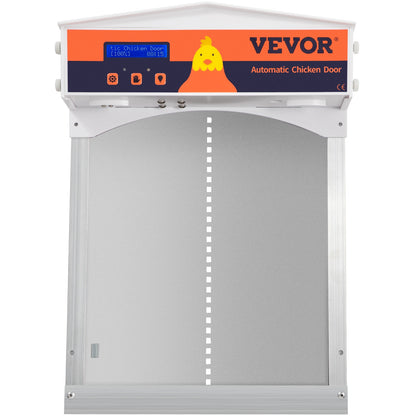 VEVOR Automatic Chicken Coop Door Opener Cage Closer Timer Light Sensor Brown/Gray/Red Backyard Poultry Supplies Pet Supplies
