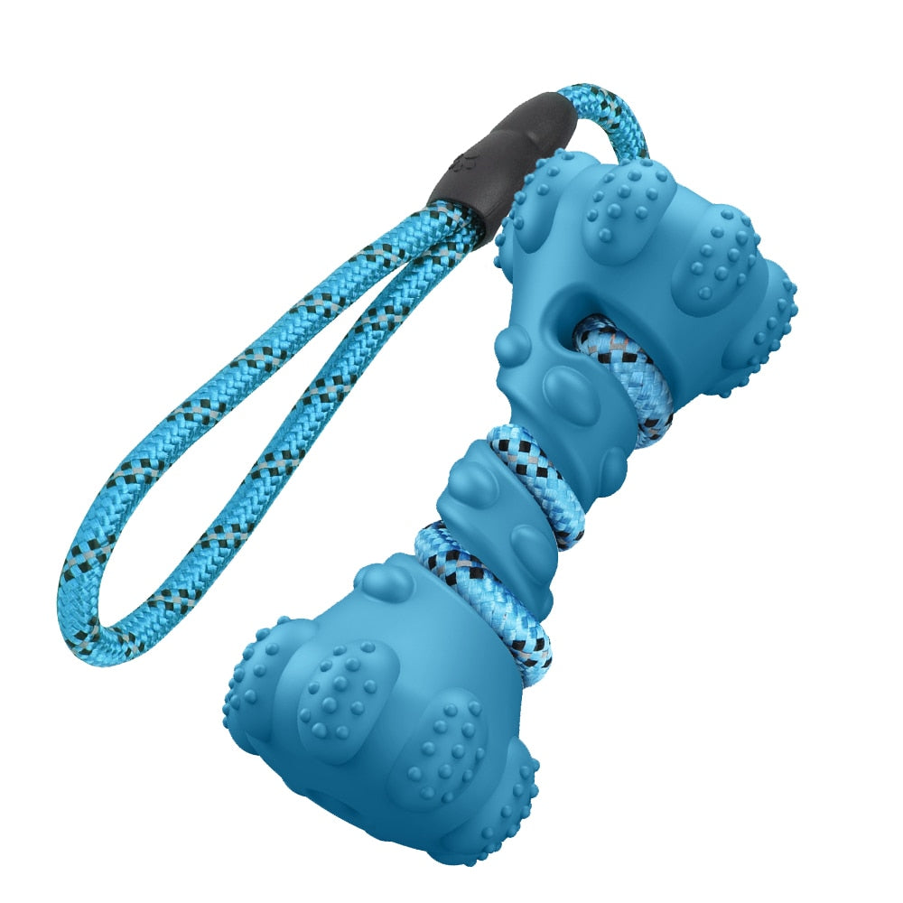 Interactive Rubber Dumbbell for Dogs