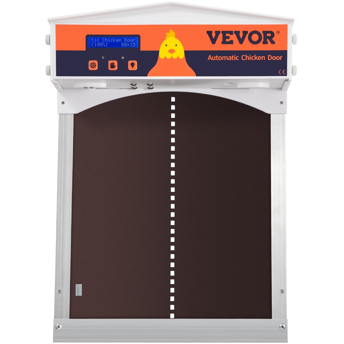 VEVOR Automatic Chicken Coop Door Opener Cage Closer Timer Light Sensor Brown/Gray/Red Backyard Poultry Supplies Pet Supplies