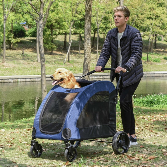 Pet Stroller  with Storage Bag,